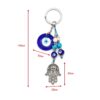 Hamza Evil Eye Keychain