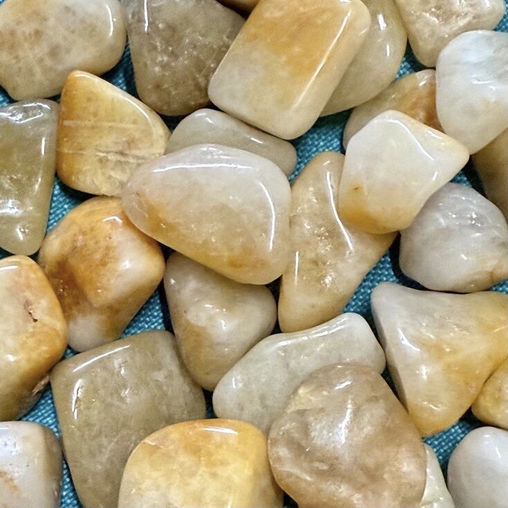Yellow Jade Tumbled Crystal 3 Yellow Jade Tumbled Crystal