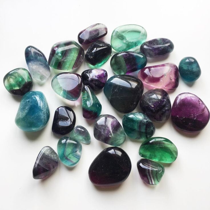 Fluorite Tumbled Crystal (Mix Colors) 3 Fluorite Tumbled Crystal (Mix Colors) - Image 3