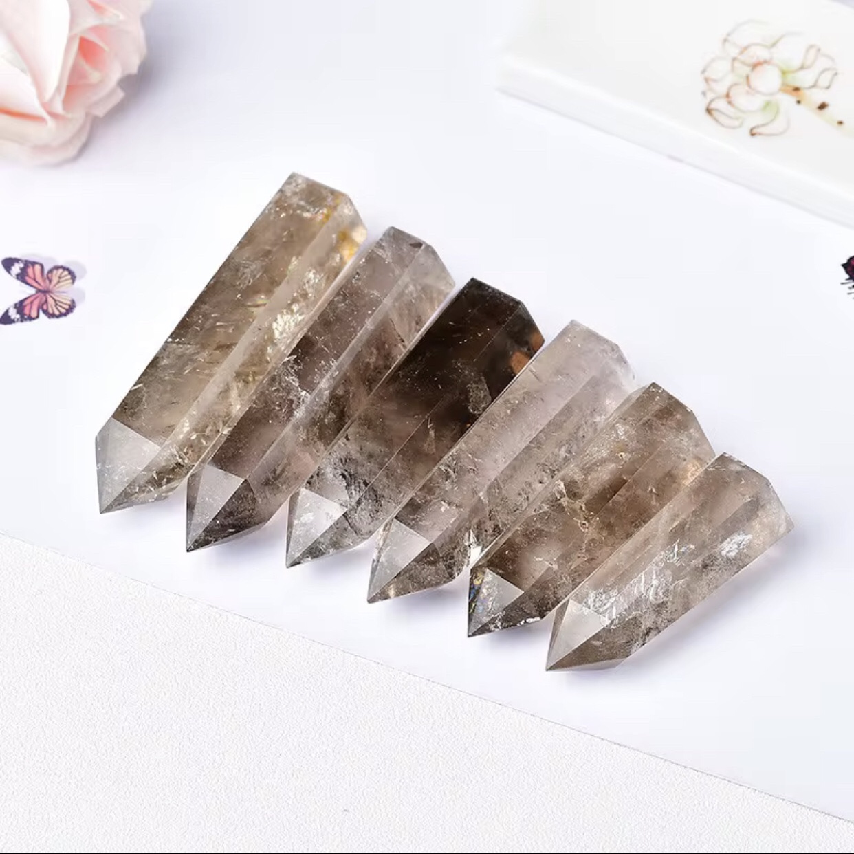 Smoky Quartz Crystal Tower 4 Smoky Quartz Crystal Tower