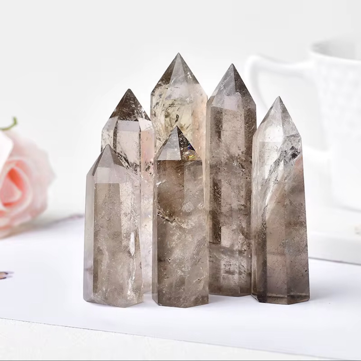 Smoky Quartz Crystal Tower 3 Smoky Quartz Crystal Tower