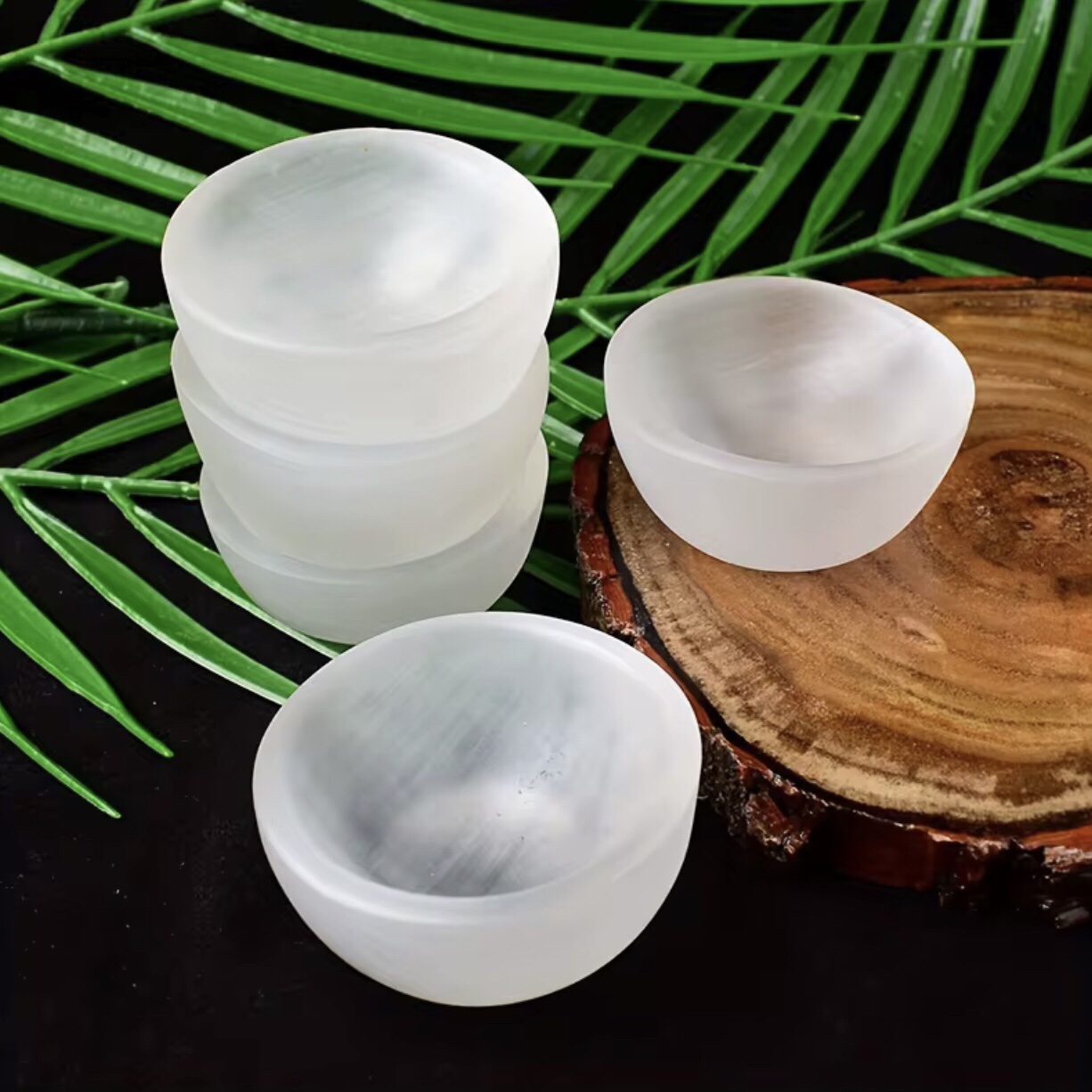 Selenite Crystal Bowl 4 Selenite Crystal Bowl