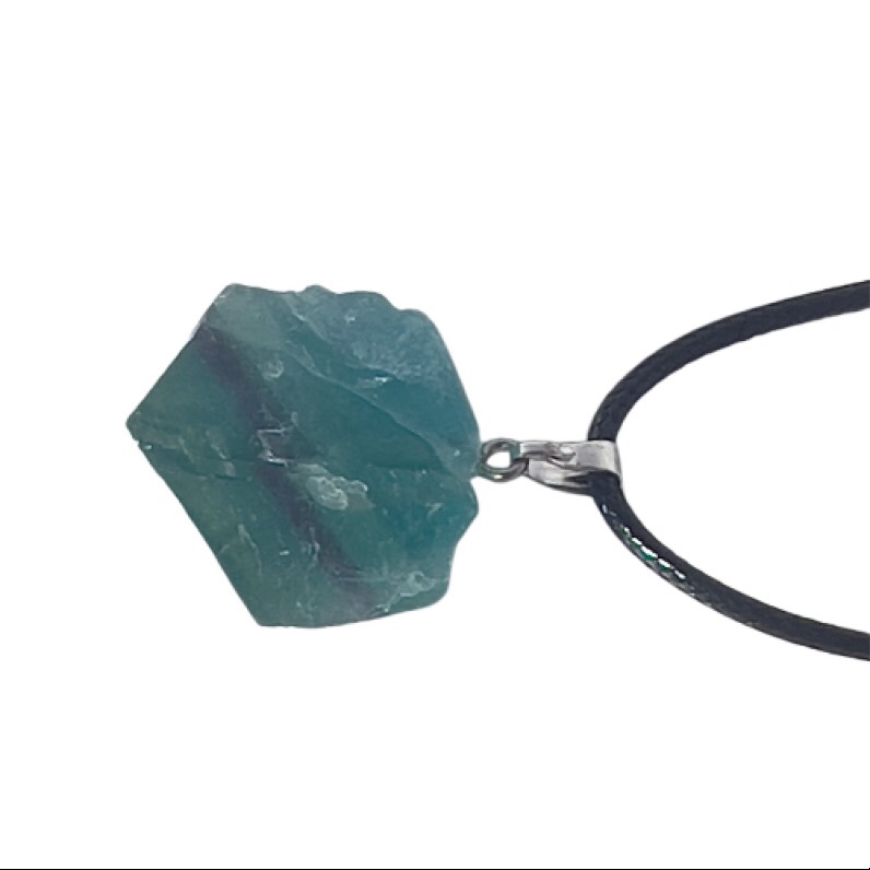 Green Fluorite Crystal Pendant 1 Green Fluorite Crystal Pendant