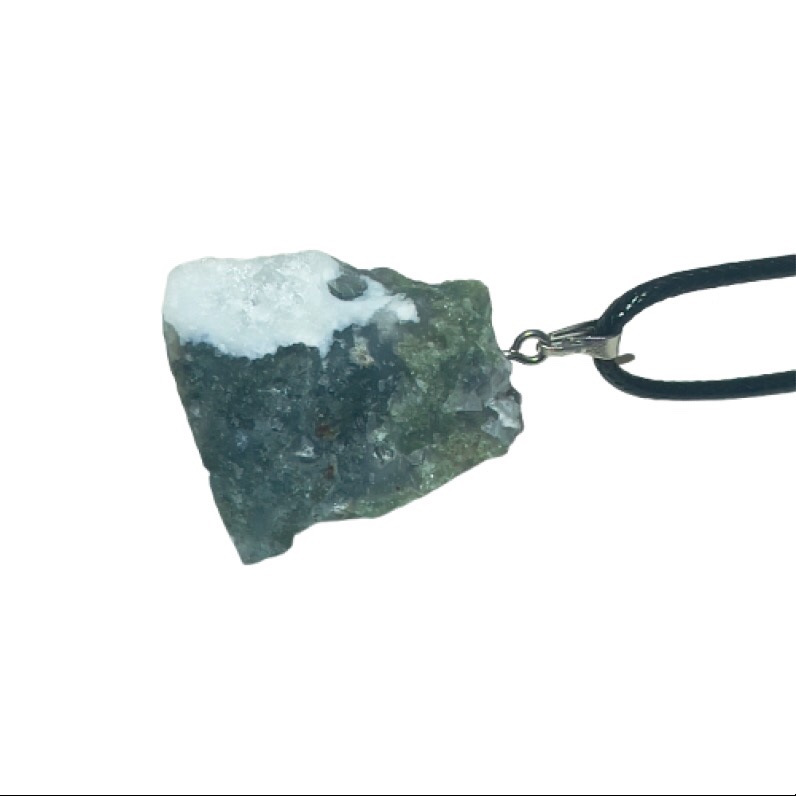 Moss Agate Crystal Pendant 1 Moss Agate Crystal Pendant