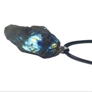 Labradorite Raw Crystal Pendant