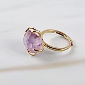 Amethyst Crystal Ring