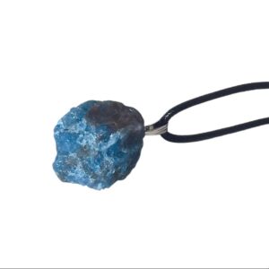 Blue Apatite Crystal Pendant