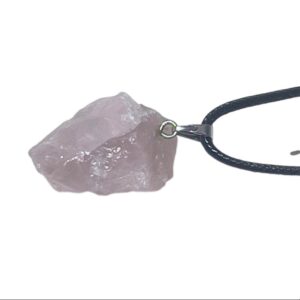 Rose Quartz Raw Crystal Pendant