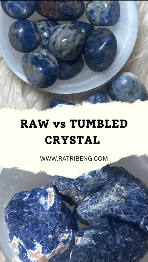 Raw vs Tumbled Crystals: What's the Difference and which Crystal Should You Choose ? 1 raw vs tumbled crystals