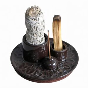 3-IN-1 Sage Holder & Smudging Tray